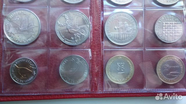 Юбилейные португальские 38 монет