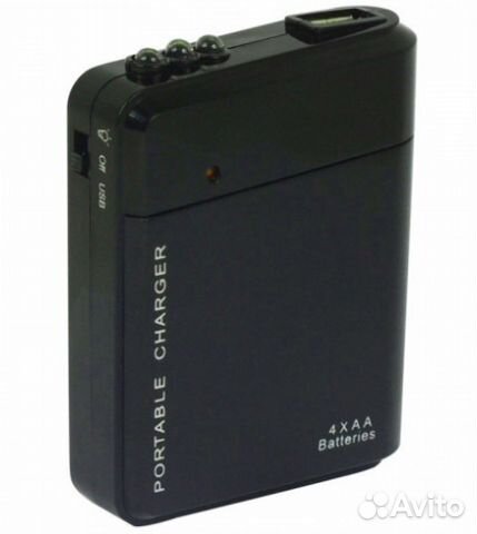 Power Bank Зарядное USB, от 4х AA батареек