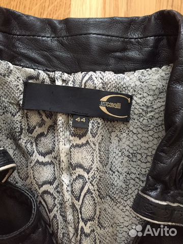 Кожаная куртка Cavalli
