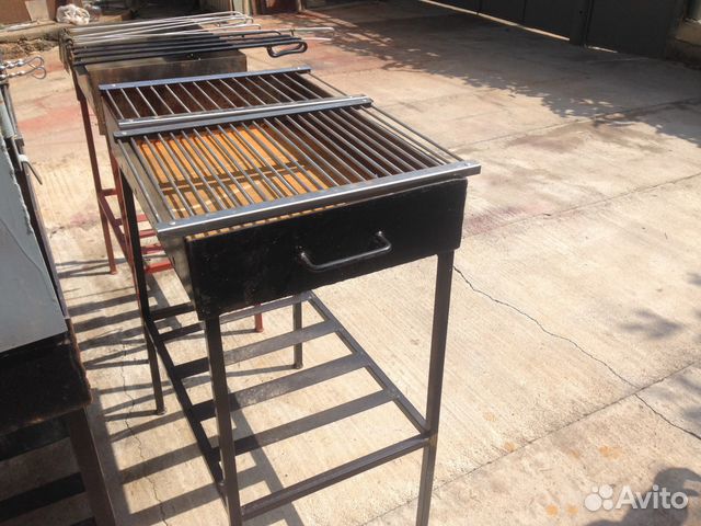 Решетка нерж для жарки мяса на гриле мангале