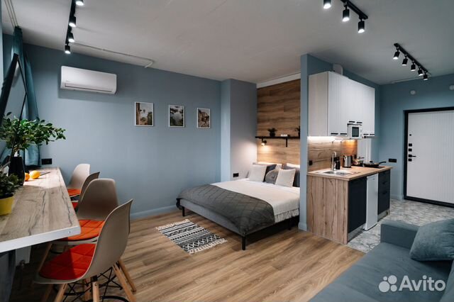 

Квартира-студия, 34 м², 2 кровати