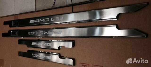 Накладки на внутренние пороги amg g63 w463 Накладки на внутренние пороги amg g63 w463