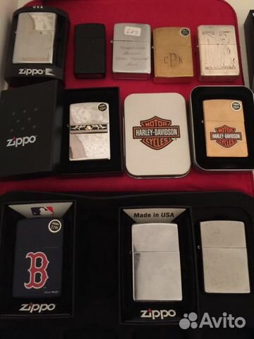 Коллекция оригинальных зажигалок Zippo21,кейс и др