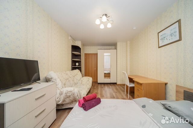 

1-к. квартира, 42 м², 2 кровати