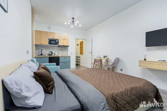 

Квартира-студия, 27 м², 2 кровати