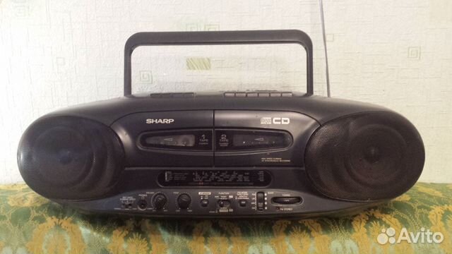 Двухкассетная магнитола Sharp stereo - бартер