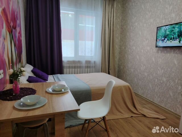 

Квартира-студия, 24 м², 2 кровати