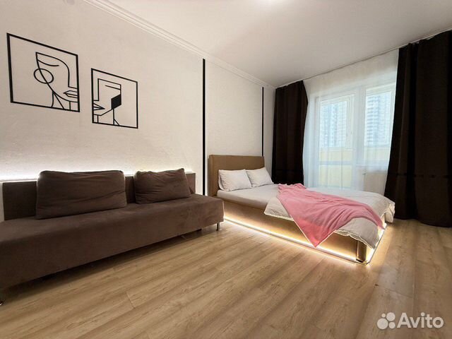 

1-к. квартира, 42 м², 2 кровати