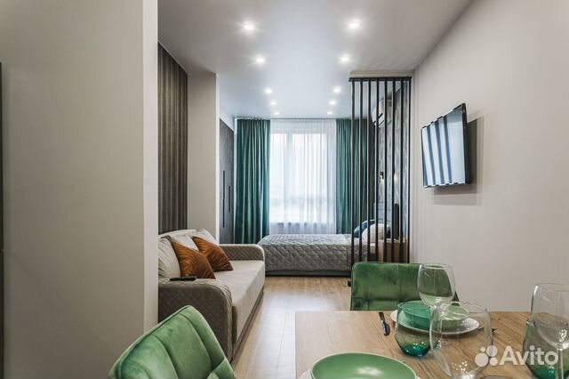 

Квартира-студия, 40 м², 2 кровати