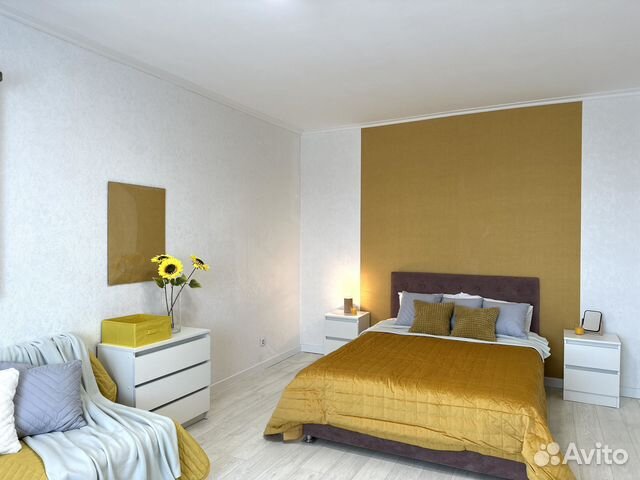 

1-к. квартира, 45 м², 3 кровати