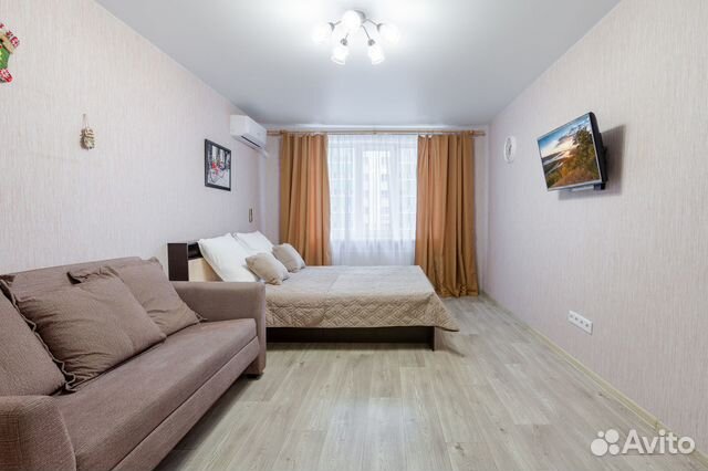 

1-к. квартира, 44 м², 2 кровати