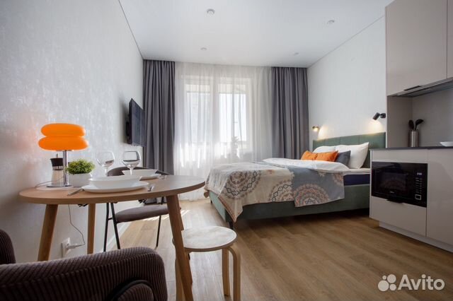 

Квартира-студия, 23 м², 2 кровати