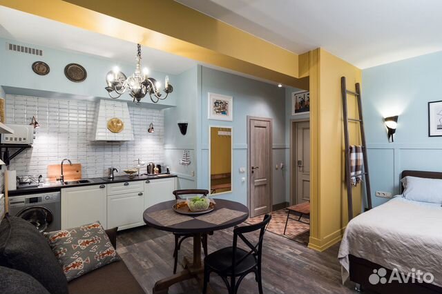 

Квартира-студия, 35 м², 2 кровати