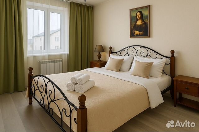 

1-к. квартира, 34 м², 2 кровати