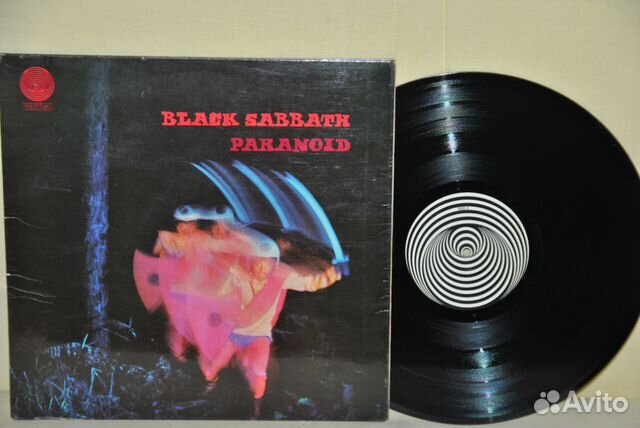 Black Sabbath Paranoid UK 1st Press 1970 LP Black Sabbath Paranoid UK 1st Press 1970 LP