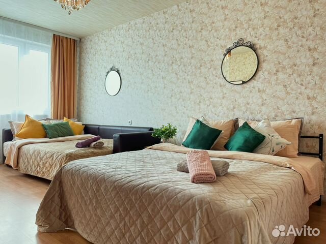 

1-к. квартира, 42 м², 3 кровати