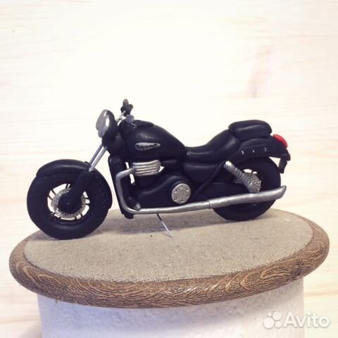 Мото Триумф из мастики. На торт