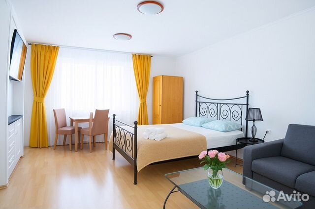 

Квартира-студия, 35 м², 2 кровати