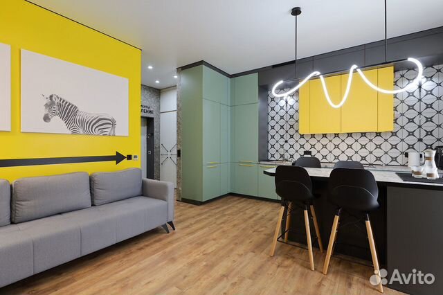 

1-к. квартира, 45 м², 3 кровати