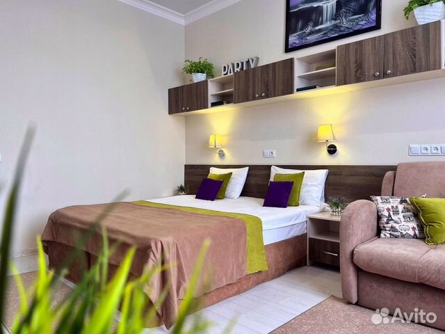 

1-к. квартира, 45 м², 3 кровати