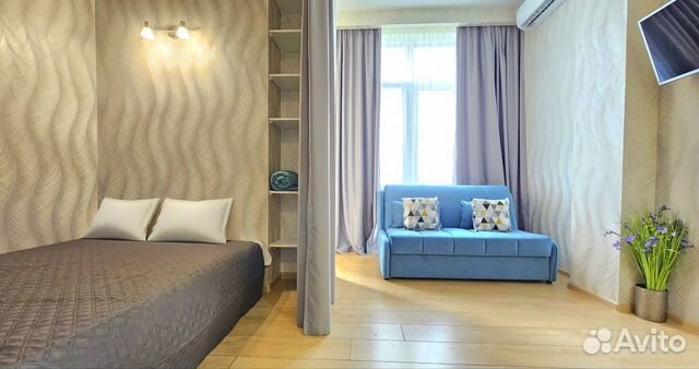 

Квартира-студия, 32 м², 2 кровати