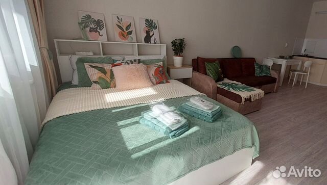 

Квартира-студия, 30 м², 2 кровати