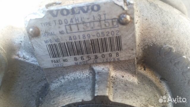 Турбокомпрессор Volvo XC70 2.4 T 49189-05202