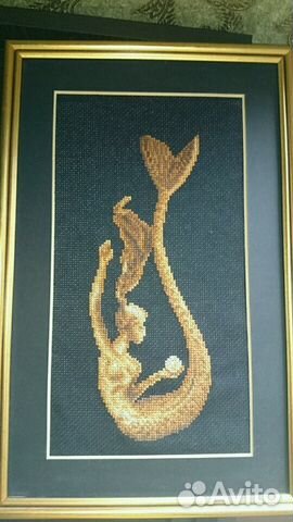 Картина вышитая