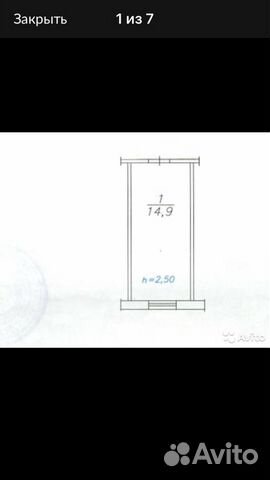 Комната 14.9 м² в 1-к, 3/5 эт. Комната 14.9 м² в 1-к, 3/5 эт.
