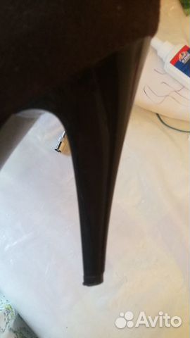 Сапоги демисезонные. Натуральная замша