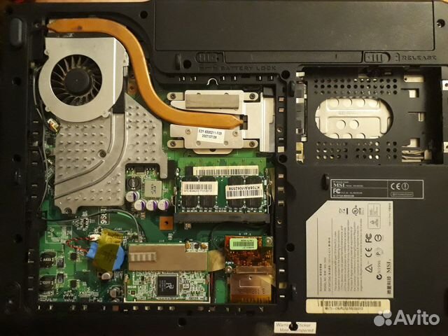 Ноутбук MSI MS-1632 под восстановление
