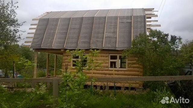 Сруб дома 6x7+ 2 с террасой и мансардой Сруб дома 6x7+ 2 с террасой и мансардой