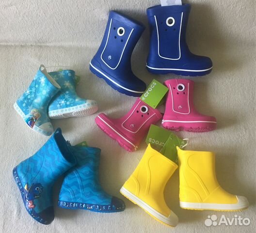 Сапоги полусапожки резиновые Crocs разные Сапоги полусапожки резиновые Crocs разные