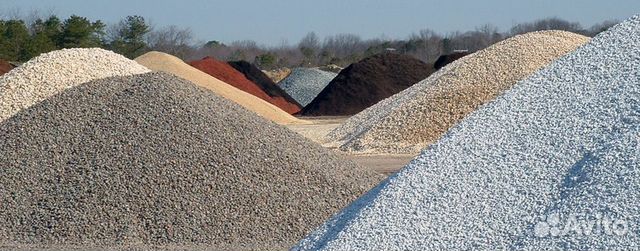 Песок, щебень, асфальтная срезка, глина