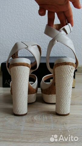 Босоножки белые, нат. кожа, ASOS, 37р Босоножки белые, нат. кожа, ASOS, 37р
