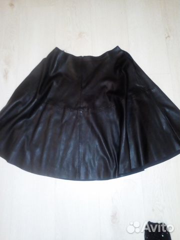 Юбка кожаная зара