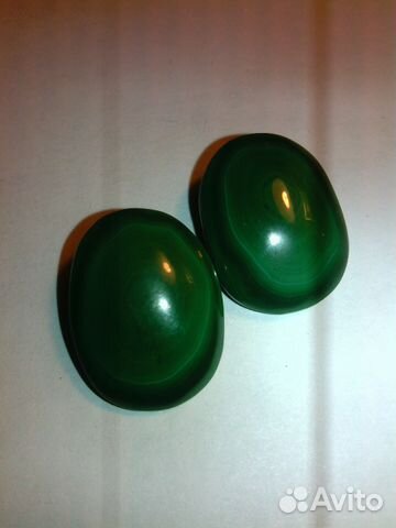 Клипсы малахитовые Клипсы малахитовые