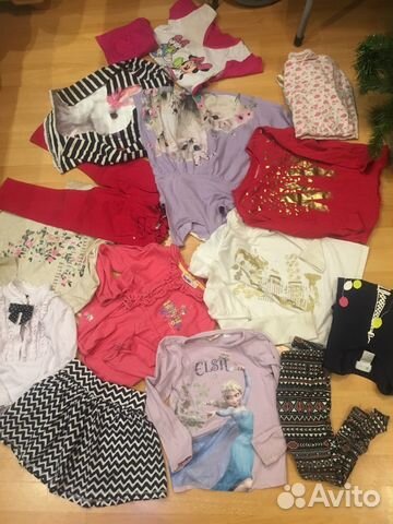 Пакет фирменных вещей на девочку 3-5 лет