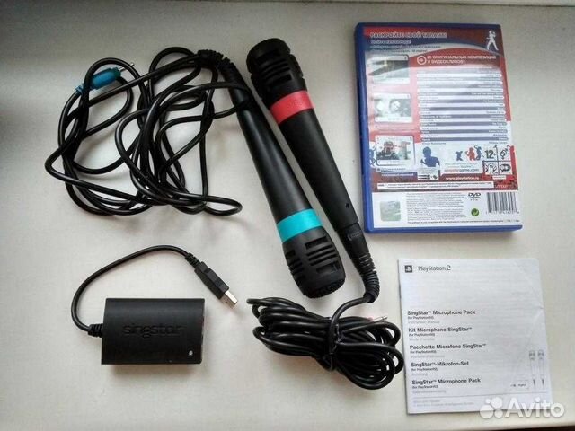 Игра PS2 SingStar Русский хит с 2-умя микрофонами