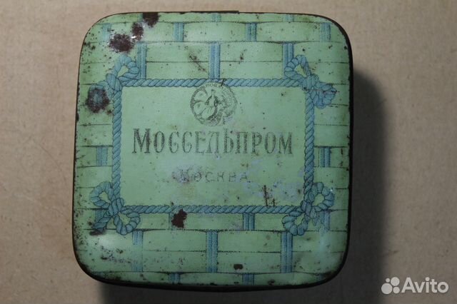 Жестяная коробка Моссельпром Жестяная коробка Моссельпром