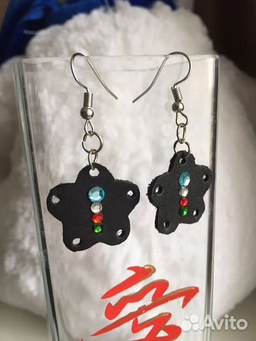 Серьги из кожи новые Серьги из кожи новые