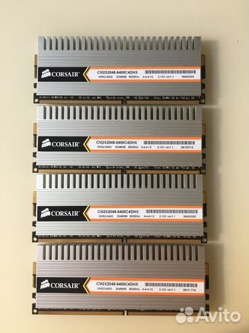 Оперативная память 8GB DDR2 Corsair 800 MHz