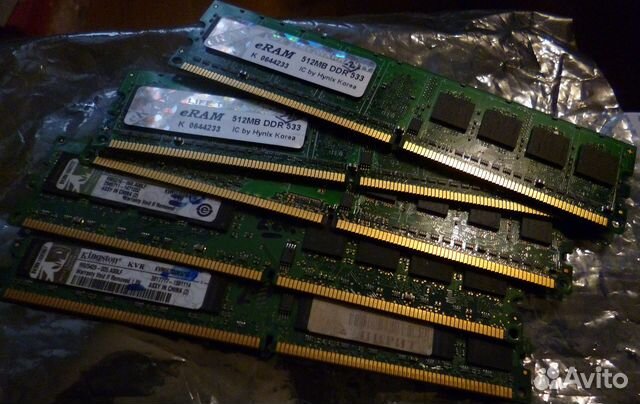 Память sdram, DDR-2 128 Мб - 1 Гб для пк