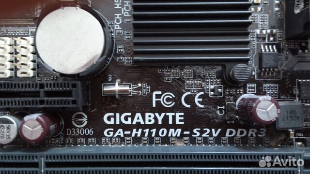 Мат. плата gigabyte GA-H110M-S2V DDR3 LGA 1151