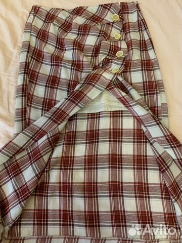 Юбка в клетку миди Zara Юбка в клетку миди Zara