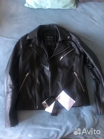 Куртка кожаная armani exchange