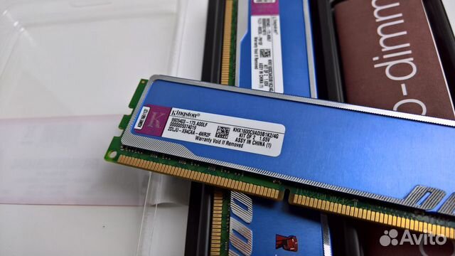 DDR3 1600MHz 2x2Gb Kingston HyperX Blu