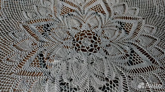 Скатерть ручной работы, 120 см