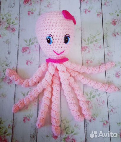 Вязаная осьминожка-девочка Вязаная осьминожка-девочка