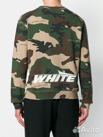 Off-White толстовка свитшот в камуфляжной окраске Off-White толстовка свитшот в камуфляжной окраске